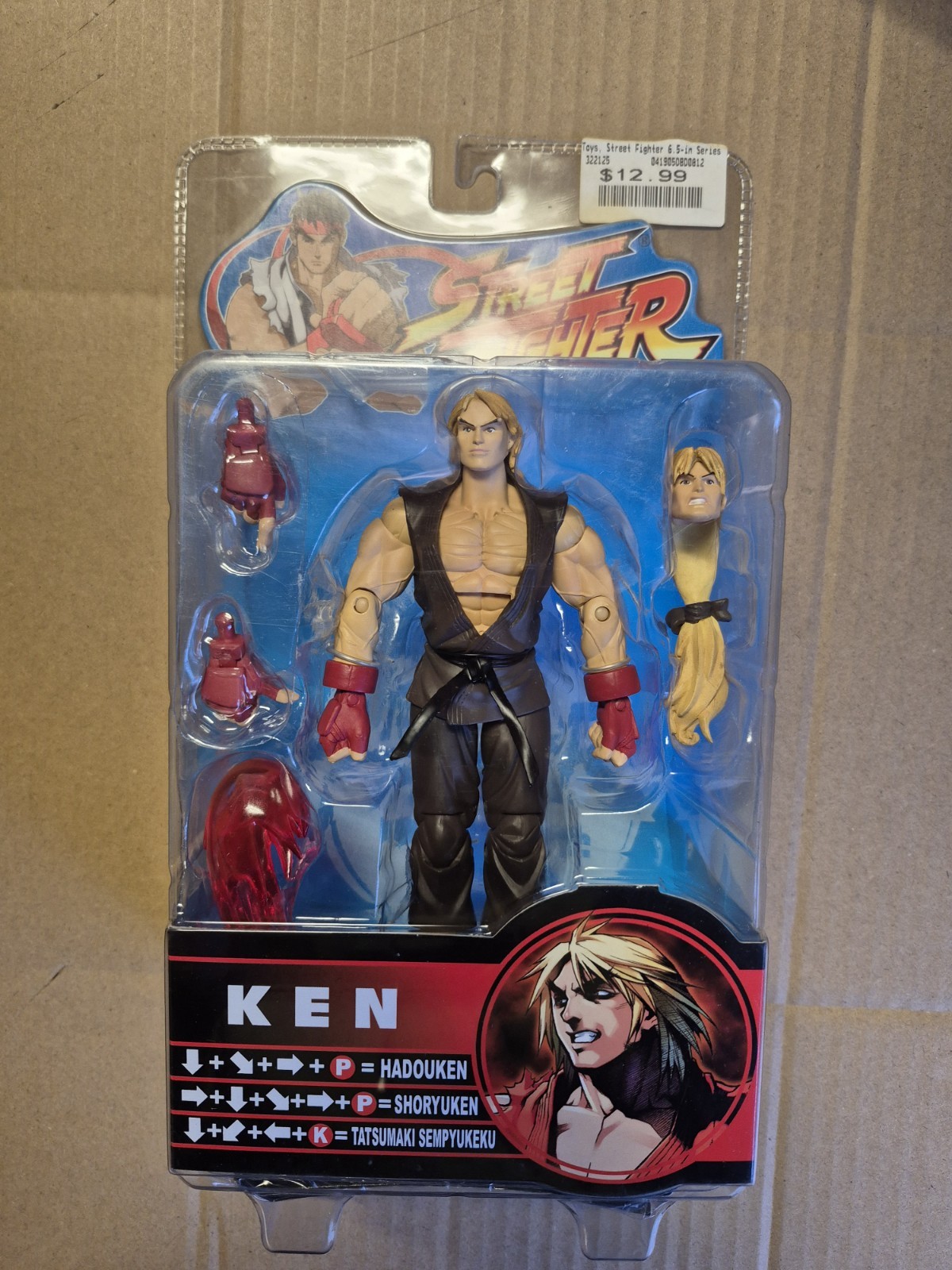 SOTA Ken Street Fighter 2005 Sota Toys Figure Rare Brown Outfit New Sealed