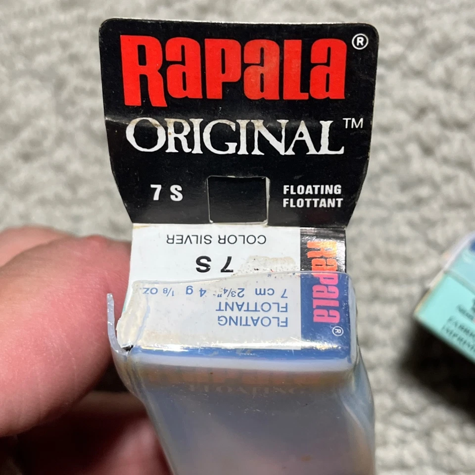 Señuelo de pesca flotante original Rapala F-7S 7 cm 2,7 pulgadas 4 g 1/8 oz plateado - juego de 2 Foto 3 de 4