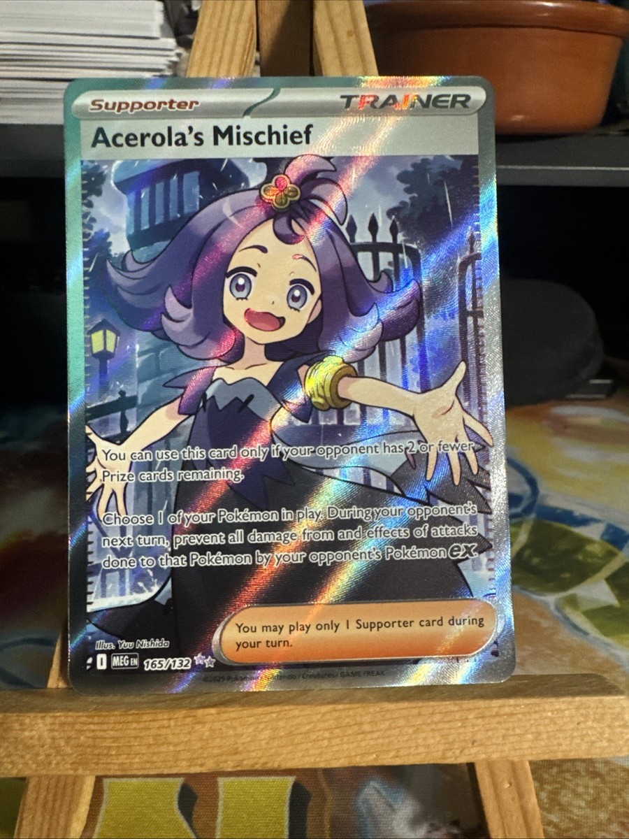 Acerolas Mischief 165/132 Mega Evolutions Full Art Trainer | eBay UK