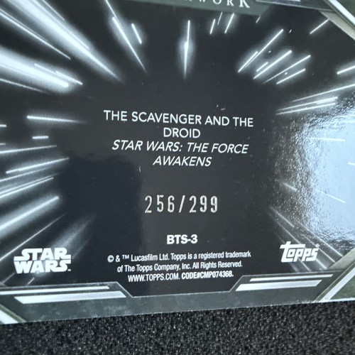 2024 Topps Star Wars Masterworks Scavenger and the Droid REY BTS-3 Rainbow /299 - Picture 7 of 11