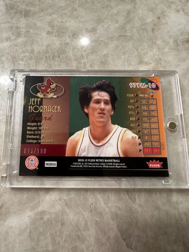 Jeff Hornacek 2012-13 Fleer Retro 1997-98 Metal Universe Precious Metal Gem /100 - Imagem 4 de 4