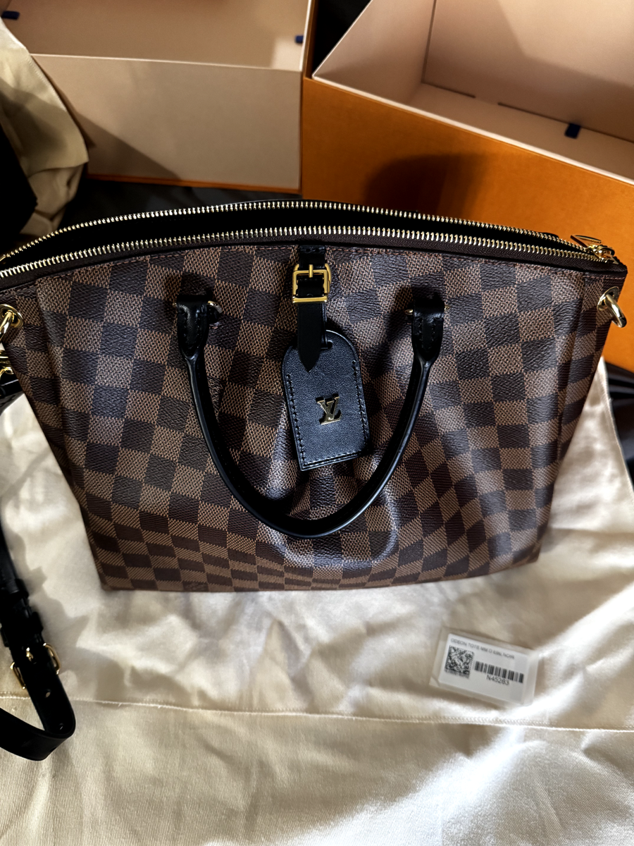 Louis Vuitton Odéon Tote MM Brown Damier Ebene Canvas for sale