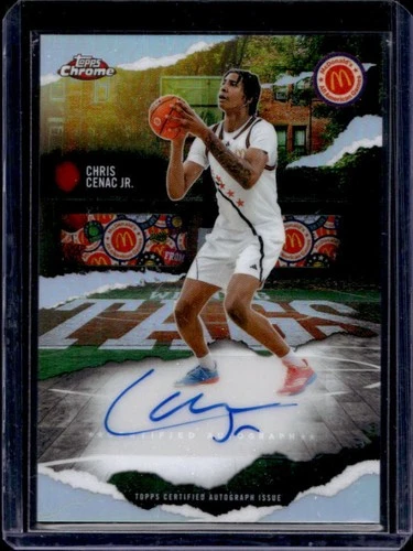 2025 Topps Chrome McDonald's Chris Cenac Jr. Winning Tags Auto Autograph #WT-CC