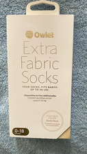 Owlet Extra Fabric Socks Replacement Socks 0-18 Dusty Rose 4 Pair New