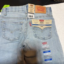 Levis Kids Navy Blue 502 Regular Taper Jeans - Size 3T