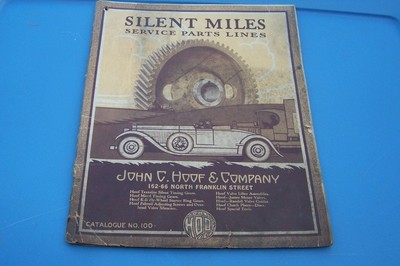 1927 JOHN HOOF SILENT MILES car auto service catalog (MISC4191)