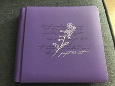 New, no box, Creative Memories 7x7 Purple Forget Me Not Album with 12 pages