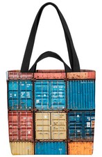 Container Hafen Bunt Tasche Container Hafen Bunt Schiffscontainer Fracht Seefah