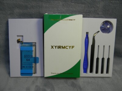XYIRMCYF 9000mAh REPLACEMENT LI-ION BATTERY COMPATIBLE W/GALAXY S8-NEW