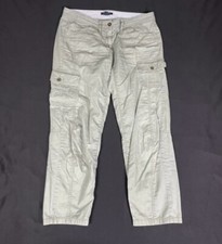 Tommy Hilfiger Women Green Cargo Crooped Pants Size 4