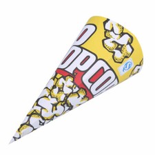 Yellow Popcorn Bags Cone Pop corn Paper Bag Movie Cinema Machine Bulk x 1000