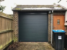 Electric Roller Garage Door In Anthracite RAL 7016