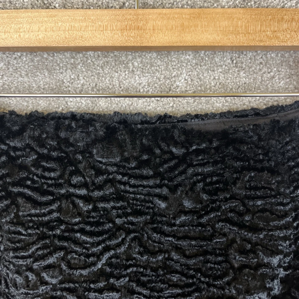 Falda Kate Hill Mujer 14 Negra Lado Recto Cremallera Forrada Imitación Piel Lápiz - 8868* Foto 4 de 4