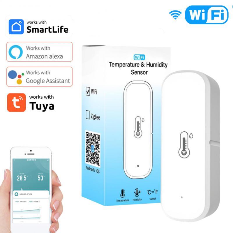 Tuya Wifi Temperature And Humidity Sensor Remote Control Voice Control Smart Rem