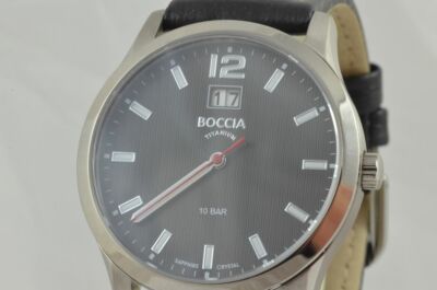 Boccia Quartz Men's Watch 39Mm Titanium New Unworn Beautiful Vintage