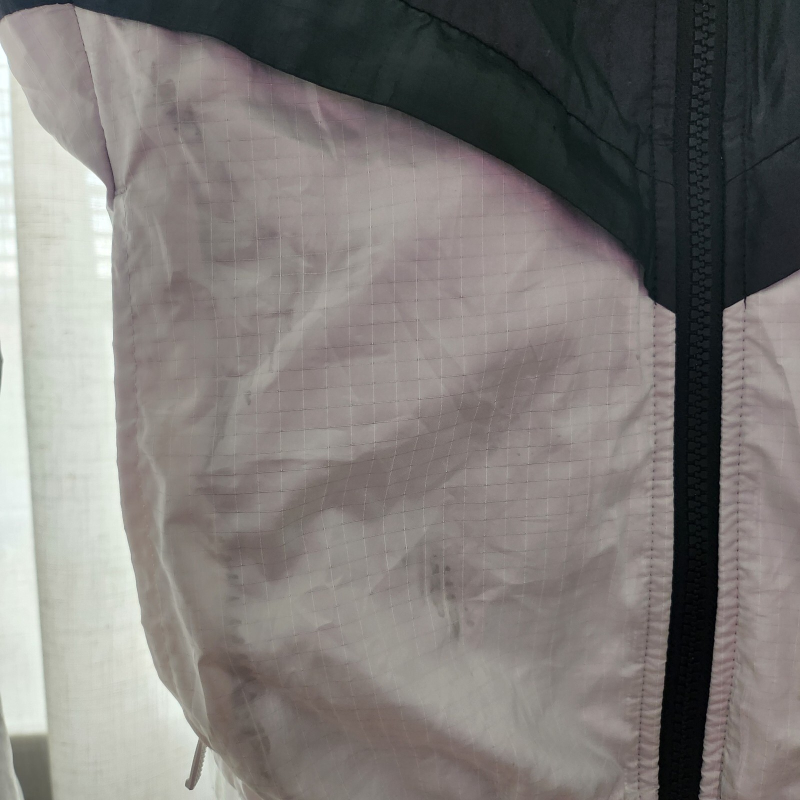 SACAI X NIKE giacca a vento nike colorblock bianco e nero taglia small