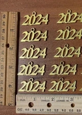 10 / 2024 GOLD OR SILVER LARGE NUMBER YEAR CHARMS GRADUATION TASSEL $6.99