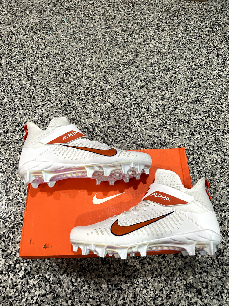 Clemson PE Nike Alpha Menace Pro 2 Mid Football Cleats Men’s Size 11.5 WIDE
