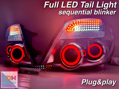 JDM Subaru Impreza  Wagon 04-07 LED Tail light Sequential GDB GGA WRX STI  [v1]