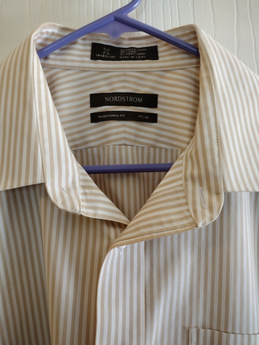 NORDSTROM MENS CASUAL BOTTOM DOWN SHIRT WRINKLE FREE TRADITIONAL