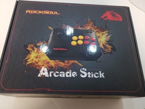 ROCKSOUL (GR-QF8000US) ARCADE STICK Game Controller USB Wired Connection PC/PS3 - Picture 1 of 12