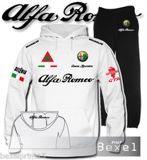 Tuta Felpa Hoodie Printed Alfa Romeo Cuore Sportivo 3 Alfissimo Pantaloni 5 C   