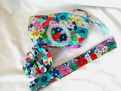 Vera Bradley FAR OUT FLORAL Hair Accessories Kit NEW