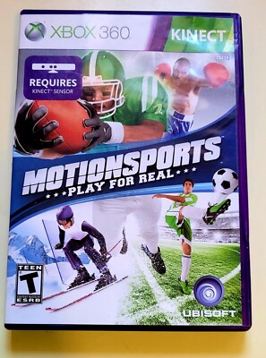 Xbox 360 Kinect MotionSports Play For Real Teen 2006 6 Sports Free Shipping