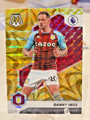 Danny Ings #122 Gold Prizm 2022 Panini Mosaic EPL Premier League