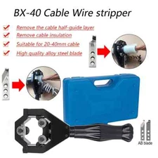 BX-40A Wire Cable Striping Cable Stripper Electrical for Dia 20-40mm Cable Plier