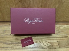 Roger Vivier Empty Gift Storage Shoe Box with Care Booklet Red 12 x 7 x 4