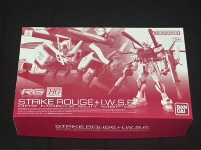 Premium Bandai RG 1/144 STRIKE ROUGE + I.W.S.P. ORB MOBILE SUIT MBF-02 Gundam HG