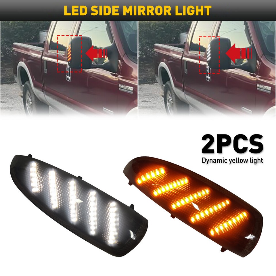 Sequential LED Power Mirror Turn Signal Lamp For Ford FSeries Super