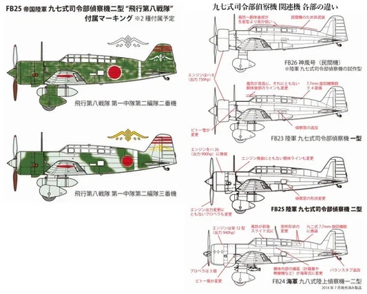 MITSUBISHI Ki-15-II "BABS" (8th Air Regiment)  FINEMOLDS PLASTIC KIT 1/48 - Photo 3/3