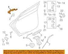 FORD OEM 01-23 Edge Rear Door Lock Hardware-Handle, Outside DS7Z5422404AAPTM