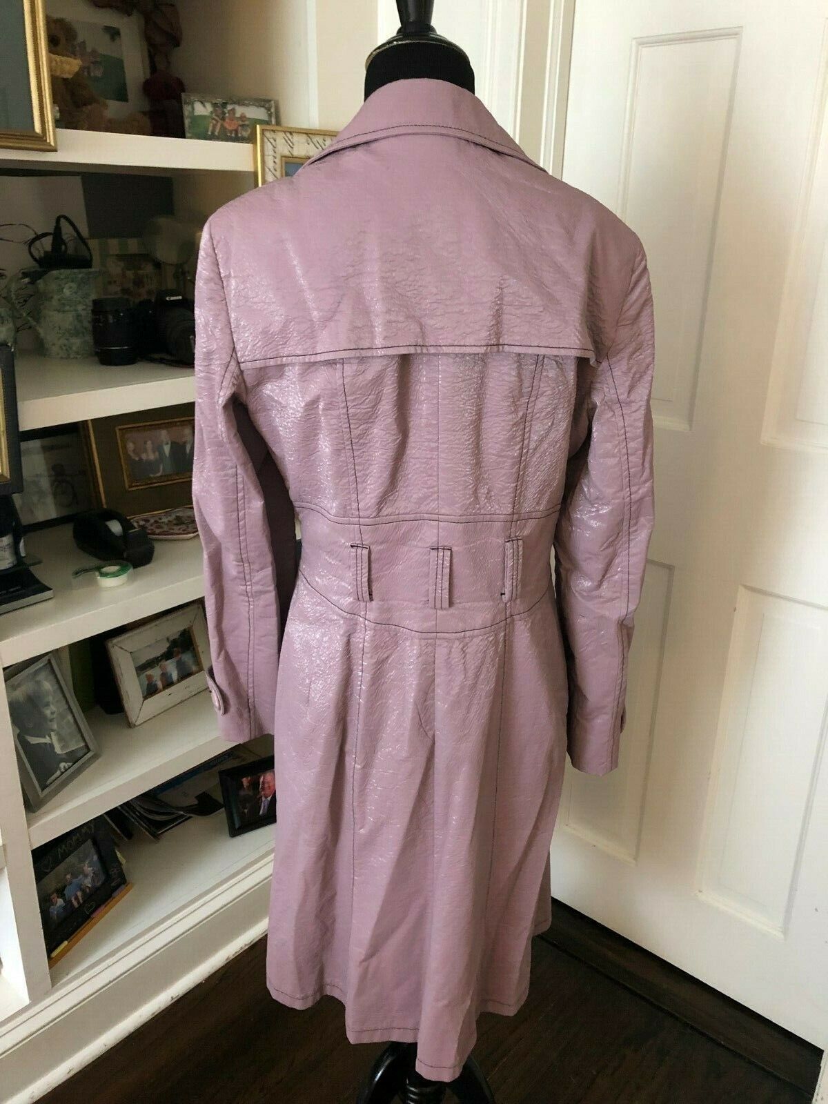 Ladies Nanette Lepore Purple Raincoat Size 12 - image 5