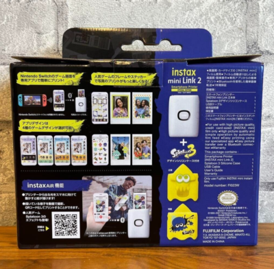 Splatoon 3 Cheki instax mini Link 2 Special Smartphone Printer