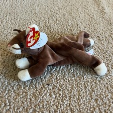 Beanie Babies Pounce Cat, Original 1997 Run Manufactured Errors - Retired