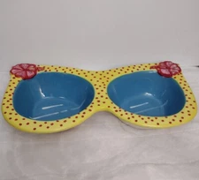 Pier One 1 Imports Sunglasses Chip Dip Serving Dish Bowl Pool Party 4th July