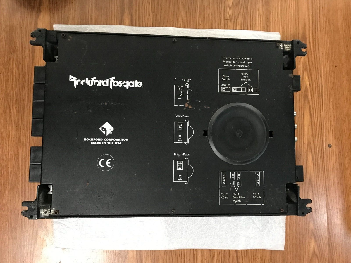 ロックフォード　punch360.6 6ch rockford fosgate amplifier 360.6 complete with end caps 6