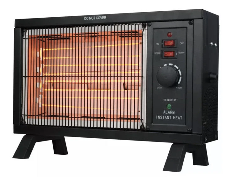 🔥Konwin BY1201 120V 1500W 12.5A 2-Level 1500 BTU Black Indoor Infrared  Heater🔥 | eBay