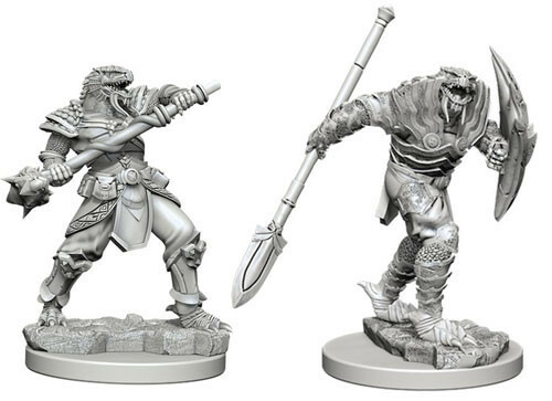 D&D Nolzur's Marvelous Unpainted Minis: W5 Male Dragonborn Fighter with Spear - Picture 1 of 1