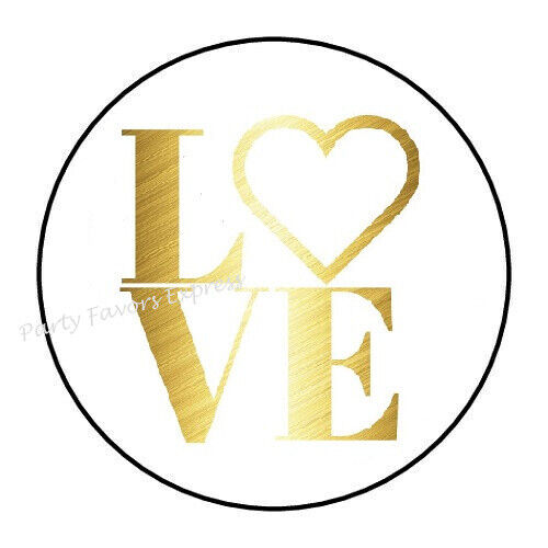 LOVE WEDDING ENGAGEMENT ANNIVERSARY ENVELOPE SEALS LABELS STICKERS - Picture 1 of 2