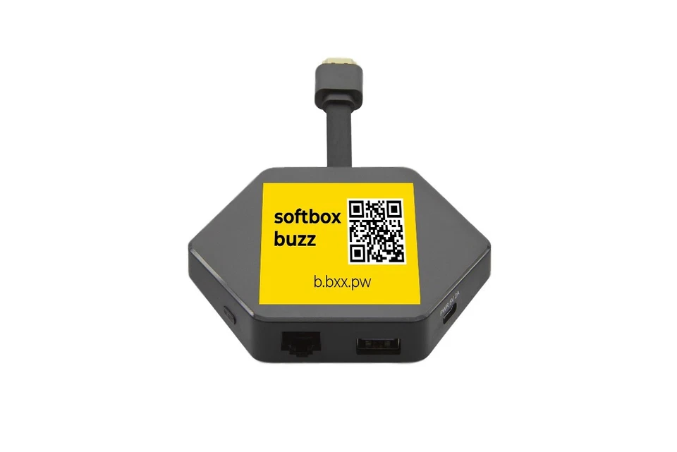 Softbox Buzz TV Box, actualizaciones mensuales de aplicaciones, soporte integrado, grabación DVR Foto 2 de 4