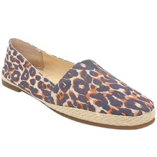 Sole Society Women Xander Slip On Loafers Size US 9.5M Navy Multi Azeeno Leopard