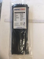 Perfect Vision CT11BLK 11" Standard Cable Ties (100 Count Black)
