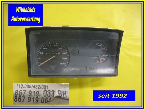 VW Polo 86c,                  Kombiinstrument,Tacho, siehe Bild, 867 919 033 BH,