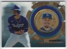 2020 Topps Update #TBC-MB Mookie Betts Baseball Coin Card Relic Gold #'d 07/50