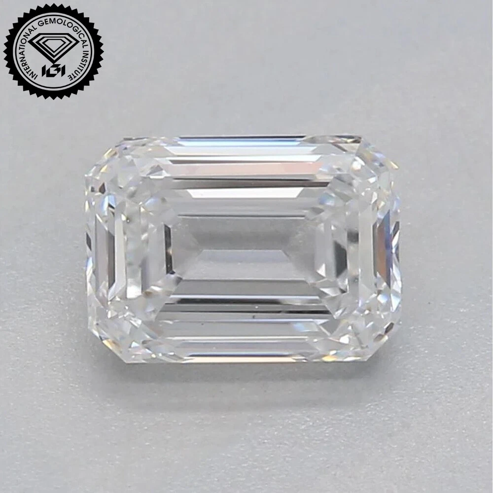 K color emerald cut diamond discount