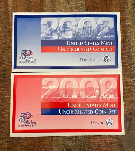 2002 P & D ~ US Mint Uncirculated Coin Set ~ In OGP with COA - Picture 2 of 7